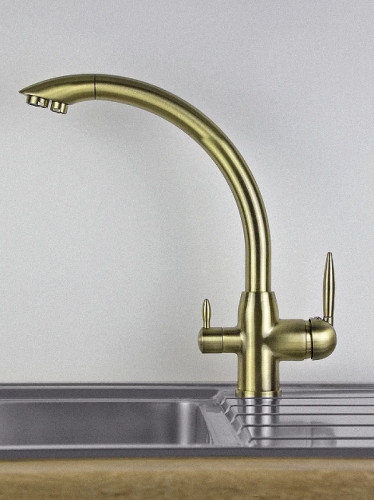 Смеситель для кухни Viko V-5234 Бронза латунь