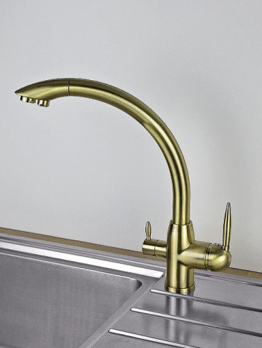 Смеситель для кухни Viko V-5234 Бронза латунь