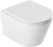 Унитаз Aquanet Glide 3.0 W Tornado 369386 подвесной цвет Белый с сиденьем Микролифт