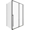 Душевой уголок Allen Brau Fantasy 130x80 3.11007.31 + 3.11012.31 профиль Черный матовый стекло прозрачное
