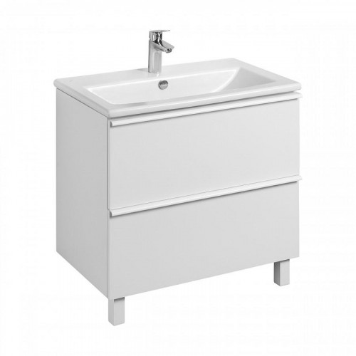 Тумба под раковину Aquaton Хюгге 75 1A282301HG2B0 цвет Белый матовый