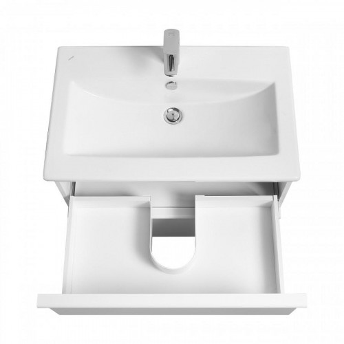 Тумба под раковину Aquaton Хюгге 75 1A282301HG2B0 цвет Белый матовый