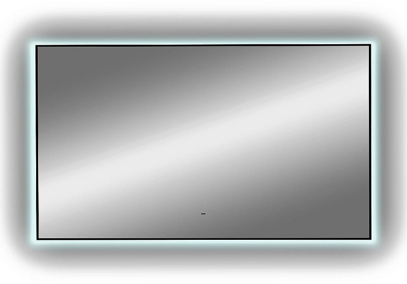 Зеркало DIWO Элиста 120 ЗЛП1737 с подсветкой цвет Черный с бесконтактным выключателем