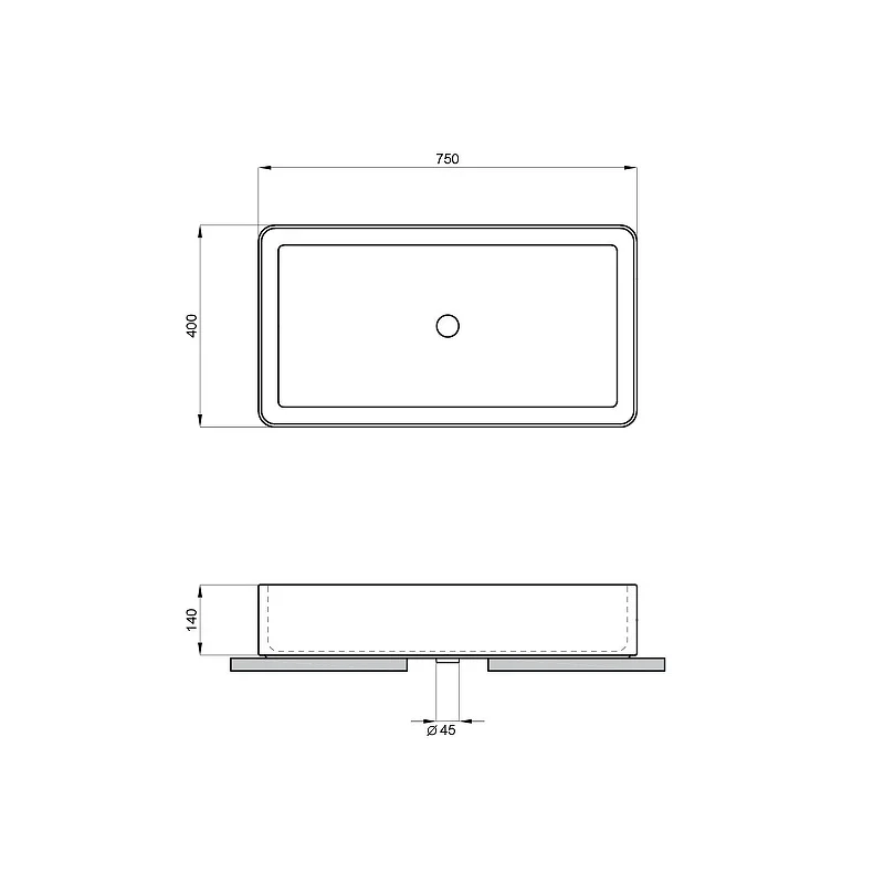 Раковина накладная Lavinia Boho Bathroom Sink 75 33311096 цвет Белый глянцевый