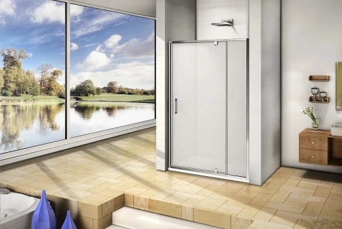 Душевая дверь Good Door Orion WTW-PD-140-G-CH 140 профиль Хром стекло Grape