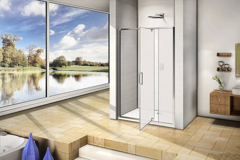 Душевая дверь Good Door Orion WTW-PD-140-G-CH 140 профиль Хром стекло Grape
