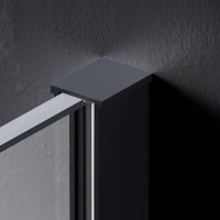Душевая перегородка AM.PM Func 100 W84WI-100-F1-BTE профиль Черный стекло прозрачное