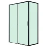Душевой уголок Grossman Style 110x100 120.K33.05.1110.21.00 профиль Черный матовый стекло прозрачное