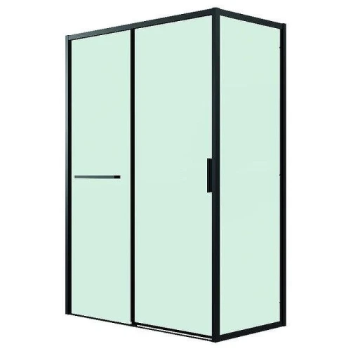 Душевой уголок Grossman Style 110x100 120.K33.05.1110.21.00 профиль Черный матовый стекло прозрачное