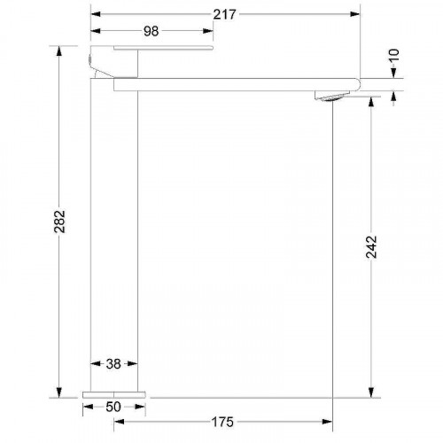 Смеситель для раковины Vincea Vogue (SS) VBF-2VS2GM Вороненая сталь