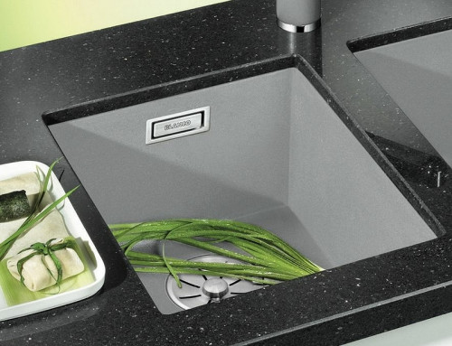 Кухонная мойка Blanco Subline 400-U 523426 Белая искусственный камень (литьевой мрамор) встраиваемый