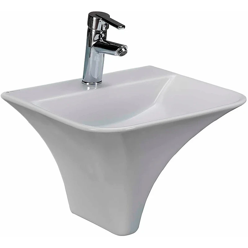 Раковина beWash Ladoga 46 54461101 Белый глянец фарфор подвесная