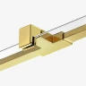 Душевой уголок New Trendy Avexa Gold 90х70 L EXK-1740 профиль Брашированное золото стекло прозрачное