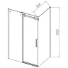 Душевой уголок Vincea Como-N 120x90 VSR-4CN9012CL профиль Хром стекло прозрачное