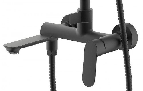 Душевая система Azario Alanti AZ-K2332-1B цвет Черный матовый