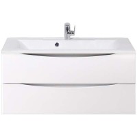 Тумба под раковину BelBagno Marino 100 MARINO-1000-2C-SO-BL-P подвесная Bianco Lucido МДФ / ЛДСП