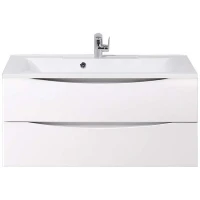 Тумба под раковину BelBagno Marino 100 MARINO-1000-2C-SO-BL-P подвесная Bianco Lucido МДФ / ЛДСП