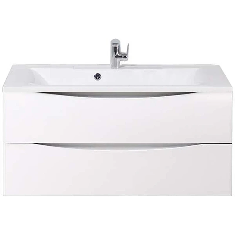 Тумба под раковину BelBagno Marino 100 MARINO-1000-2C-SO-BL-P подвесная Bianco Lucido МДФ / ЛДСП