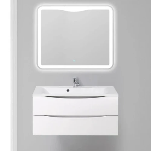 Тумба под раковину BelBagno Marino 100 MARINO-1000-2C-SO-BL-P подвесная Bianco Lucido МДФ / ЛДСП