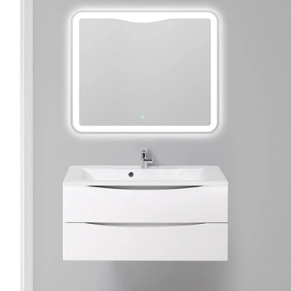 Тумба под раковину BelBagno Marino 100 MARINO-1000-2C-SO-BL-P подвесная Bianco Lucido МДФ / ЛДСП