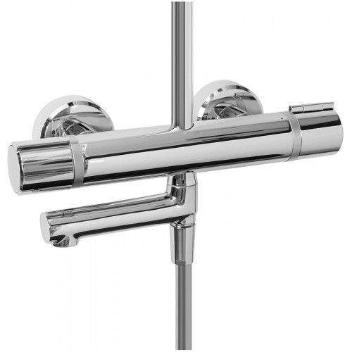 Душевая система Jacob Delafon Atom E26238-CP с термостатом Хром латунь на стену