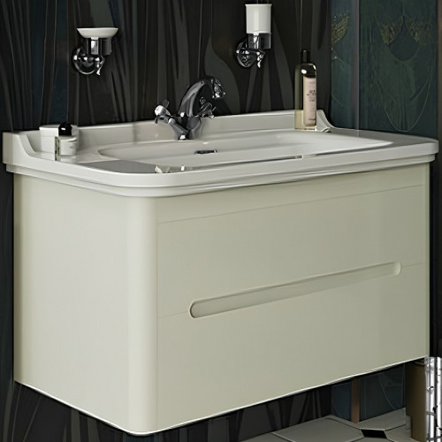 Тумба под раковину Kerasan Waldorf 94 925530 подвесная Bi vaniglia matt массив дерева