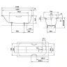 Стальная ванна Kaldewei Saniform Plus 362-1 160x70 111700013001 с покрытием Easy-clean