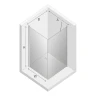 Душевой уголок New Trendy New Soleo Black 70х120 D-0229A/D-0149B профиль Черный стекло прозрачное