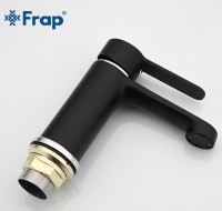 Смеситель для раковины Frap H42 F1042 Черный матовый Хром латунь