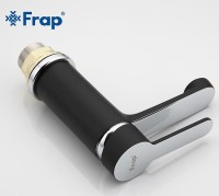 Смеситель для раковины Frap H42 F1042 Черный матовый Хром латунь