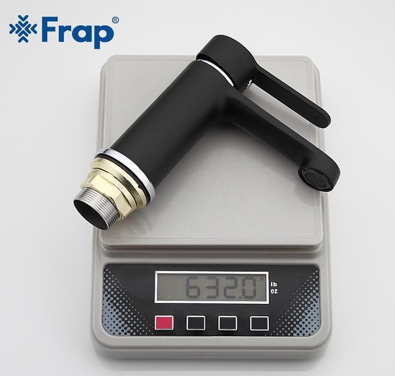 Смеситель для раковины Frap H42 F1042 Черный матовый Хром латунь