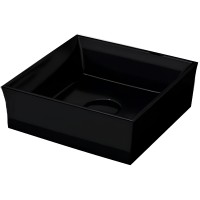 Раковина-чаша Bocchi Vessel 38 1173-005-0125 Черная глянцевая фарфор накладная