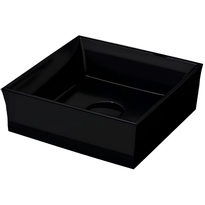 Раковина-чаша Bocchi Vessel 38 1173-005-0125 Черная глянцевая фарфор накладная