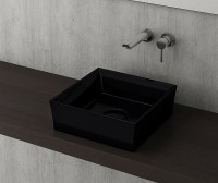 Раковина-чаша Bocchi Vessel 38 1173-005-0125 Черная глянцевая фарфор накладная