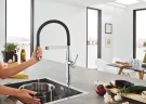 Смеситель для кухни Grohe Essence New 30294000 Хром Черный латунь
