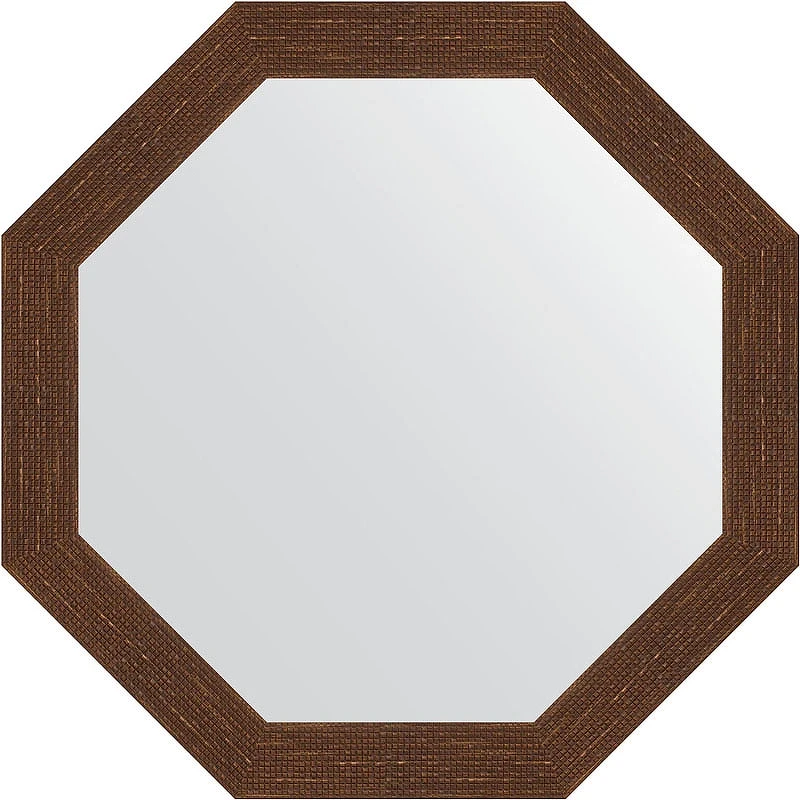 Зеркало Evoform Octagon 73х73 BY 3741 в багетной раме - Мозаика античная медь 70 мм стекло