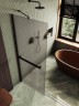 Душевая перегородка Maybah Glass MGD-734-6ш 890x1950 в широком профиле Черный стекло бронзовое матовое