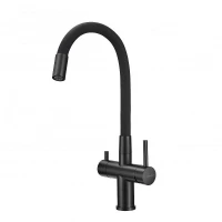 Смеситель для кухни Milacio Ultra MCU.560.TBB цвет Total Black