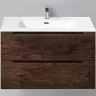 Тумба под раковину BelBagno Etna 80 ETNA-800-2C-SO-RW-P подвесная Rovere Moro МДФ / ЛДСП