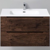 Тумба под раковину BelBagno Etna 80 ETNA-800-2C-SO-RW-P подвесная Rovere Moro МДФ / ЛДСП