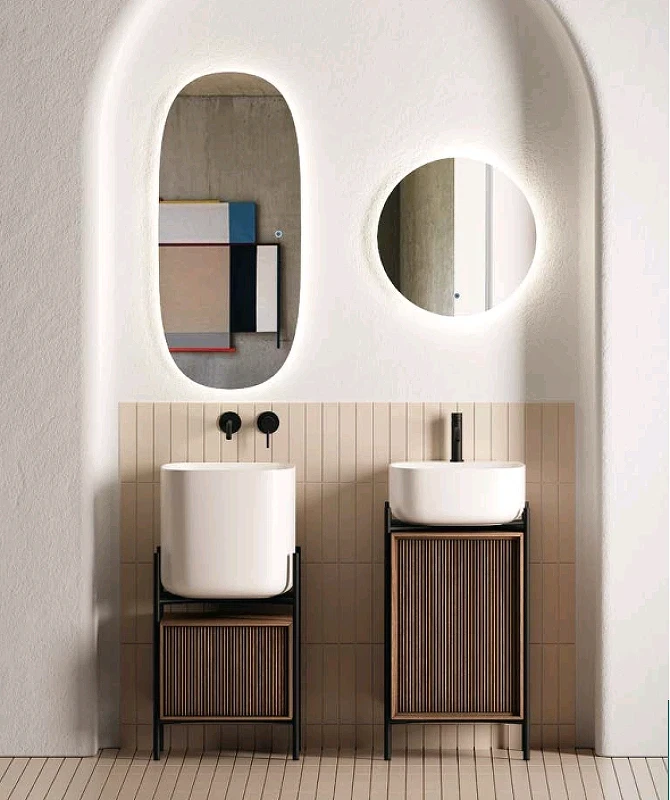 Тумба Scarabeo Laila 46 2719LSC цвет Noce canaletto cannettato