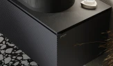 Тумба под раковину Jorno Stone 100 Stn.01.100/P/A/JR подвесная Антрацит МДФ / ЛДСП