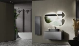 Тумба под раковину Jorno Stone 100 Stn.01.100/P/A/JR подвесная Антрацит МДФ / ЛДСП