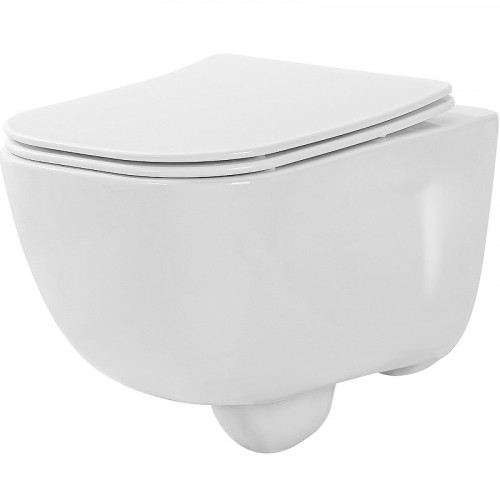 Унитаз биде Aquatek Дива AQ2012B-00 подвесной с сиденьем Микролифт фарфор подвесной