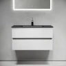 Тумба под раковину Sancos Urban 90 UR90W подвесная Белый глянец МДФ / ЛДСП