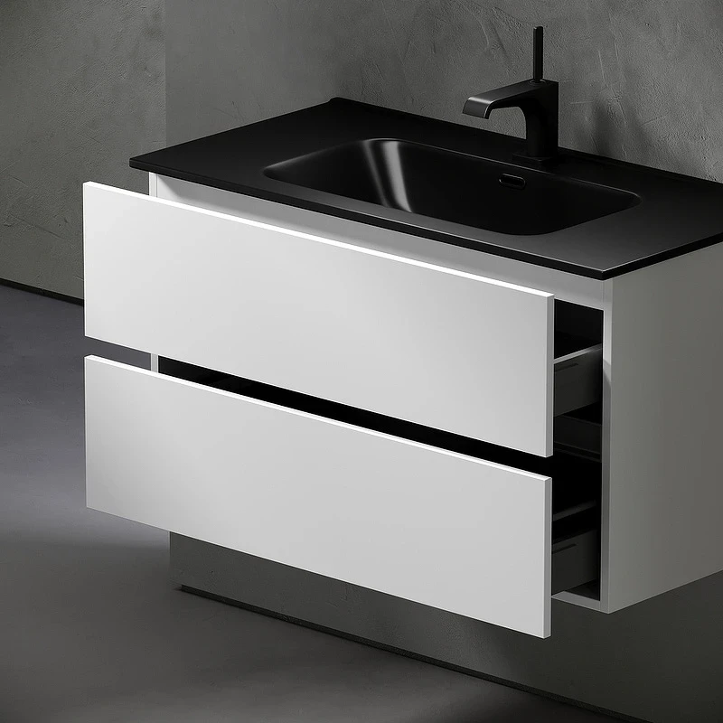 Тумба под раковину Sancos Urban 90 UR90W подвесная Белый глянец МДФ / ЛДСП