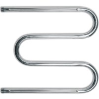 Водяной полотенцесушитель Ника Simple М1/СП 50x100 с полкой Хром нержавеющая сталь