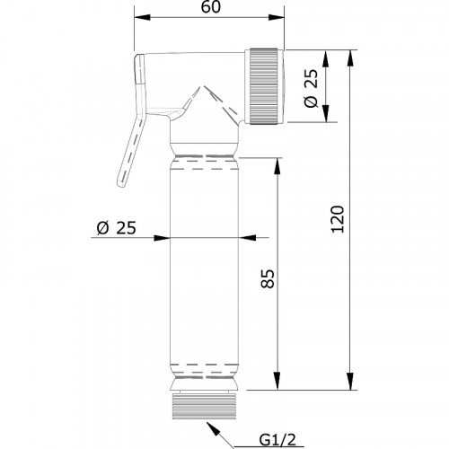 Гигиенический душ Remer RB100 Хром