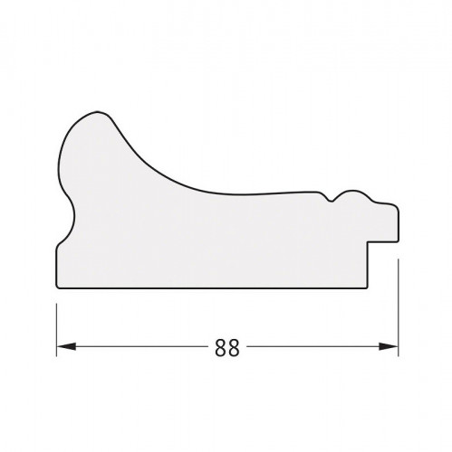 Зеркало Evoform Octagon 56x76 BY 7173 в багетной раме - Хамелеон 88 мм стекло