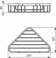 Полка корзина Ideal Standard IOM A9105XG угловая Черный шелк